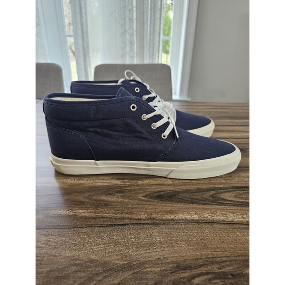 Polo Ralph Lauren Keaton Chukka Sneakers Hunter Navy Mid-Top Shoes Men's Size 12 - Picture 9 of 11